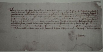 Brief von Jeanne d Arc an die Engländer Mittelalterlicher Brief von Jeanne d Arc an die Engländer Riomois