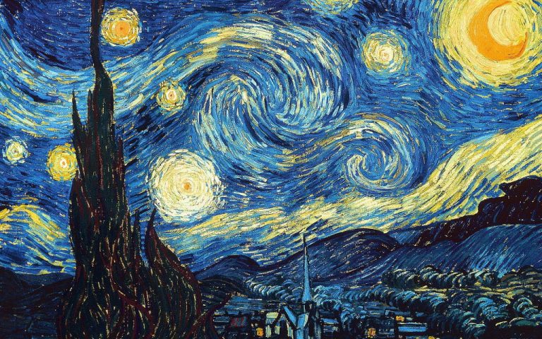 "Sternennacht" oder niederländisch "De sterrennacht" - Van Gogh.