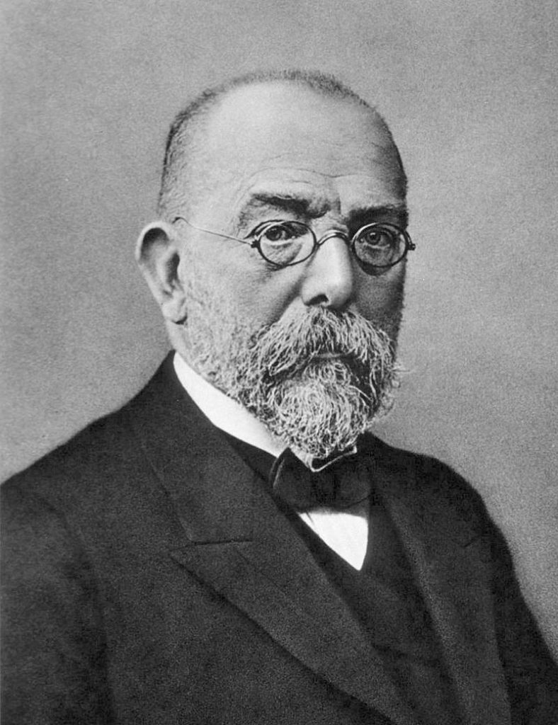 Schwarz-weißes Portraitbild von Robert Koch